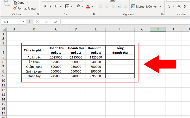 HƯỚNG DẪN ĐẶT CÔNG THỨC MẶC ĐỊNH CHO 1 CỘT VÀ TỰ ĐỘNG TÍNH TỔNG TRONG EXCEL