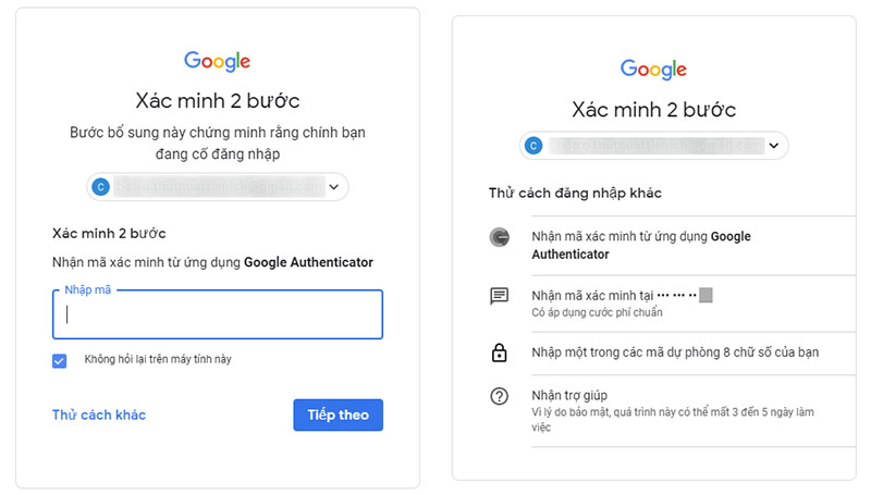 HƯỚNG DẪN XÁC MINH 2 BƯỚC CHO TÀI KHOẢN GMAIL GOOGLE