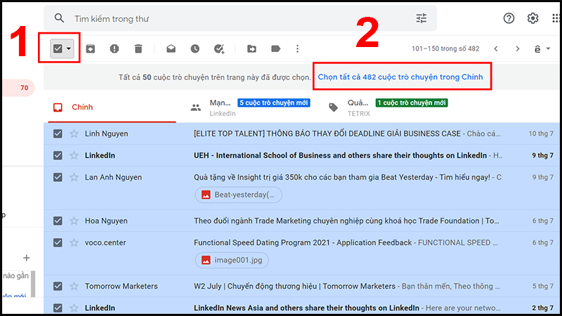 HƯỚNG DẪN XOÁ THƯ TRÊN GMAIL ĐƠN GIẢN NHẤT