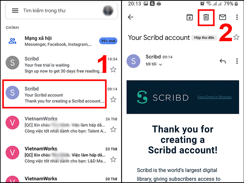 HƯỚNG DẪN XOÁ THƯ TRÊN GMAIL ĐƠN GIẢN NHẤT