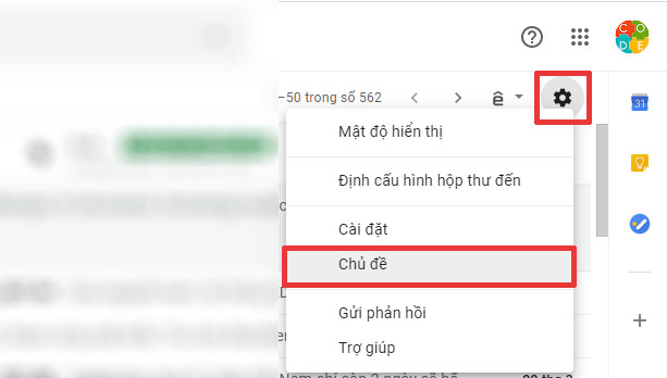 THAY ĐỔI GIAO DIỆN CHO GMAIL