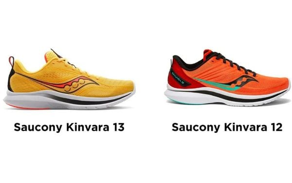 Saucony Kinvara 13 với diện mạo thu hút, chỉ nhẹ 204g. Thích hợp cho chạy hàng ngày, cự ly từ ngắn đến trung bình