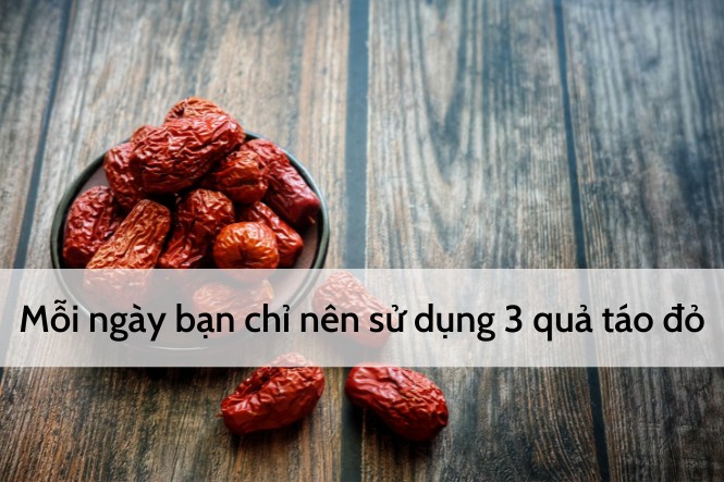 Những lư ý khi dùng táo đỏ giảm cân