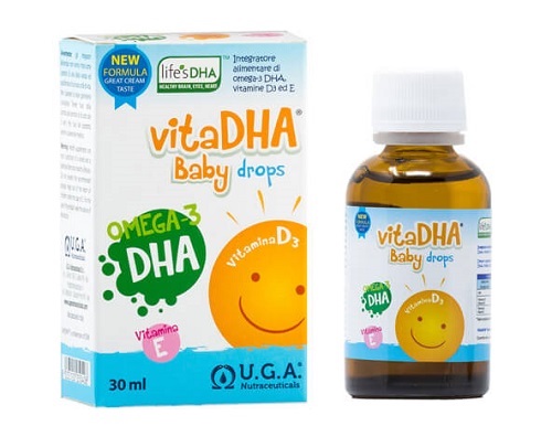 VitaDHA Baby Drops có khả năng hỗ trợ DHA và Vitamin D3 cho trẻ sơ sinh và trẻ nhỏ. Ảnh: Sabina