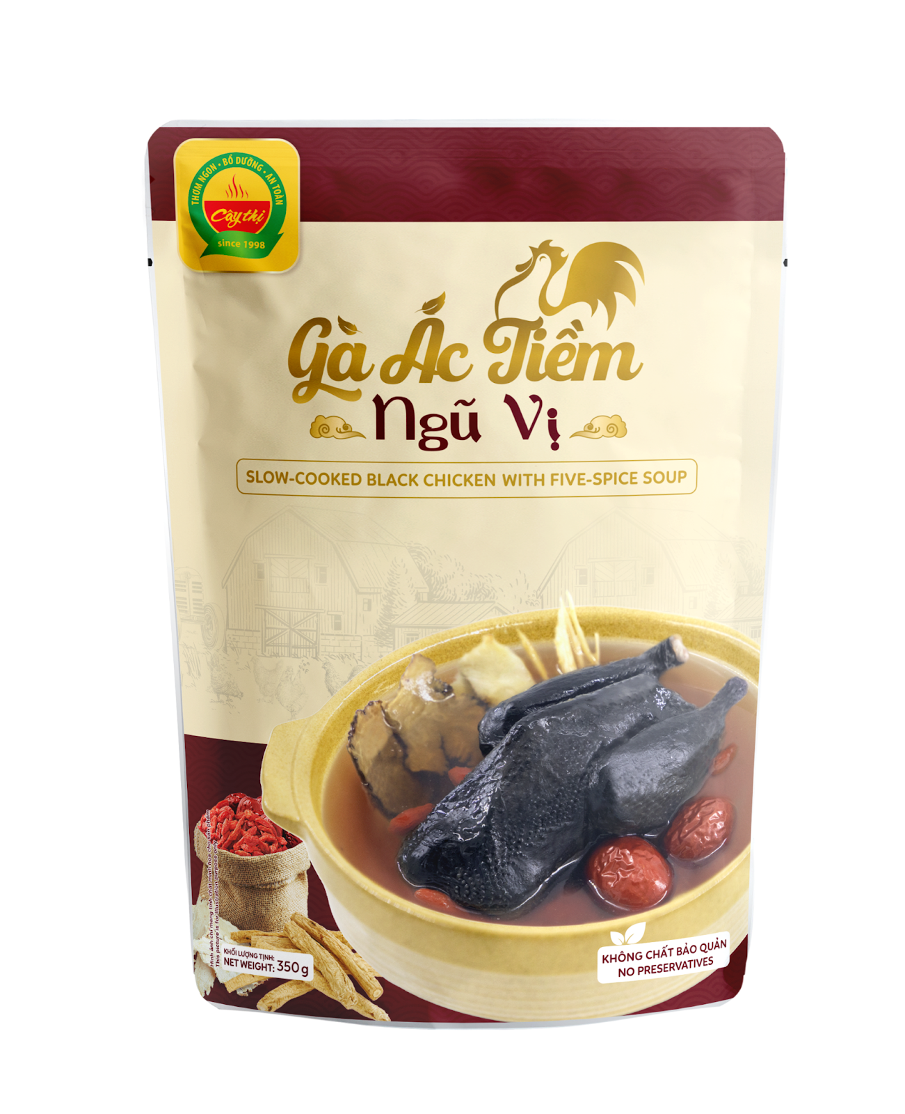 Gà ác tiềm ngũ vị chúng mình