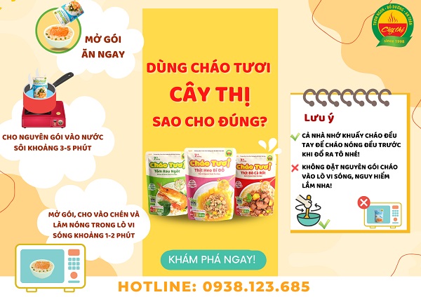 Hướng dẫn sử dụng Cháo tươi chúng mình