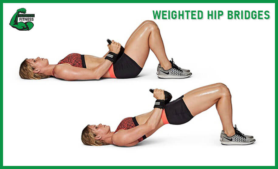 Động tác Weighted Hip Bridges