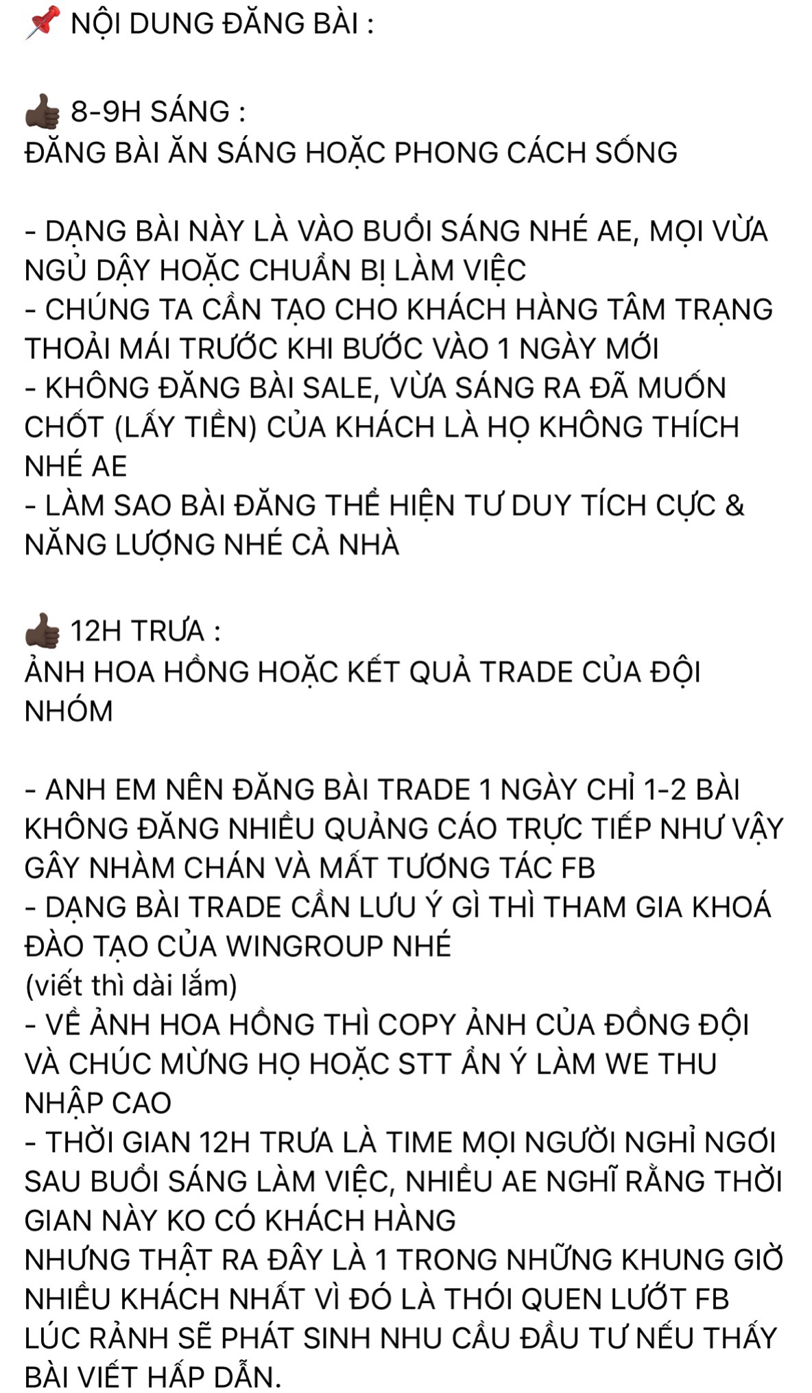 Lịch làm việc của các chuyên gia tài chính Pocinex