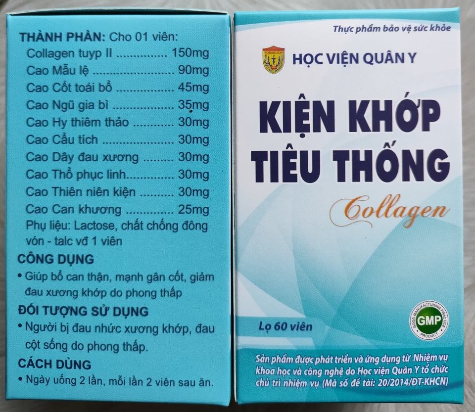 Kiện khớp tiêu thống Collagen Học Viện Quân Y